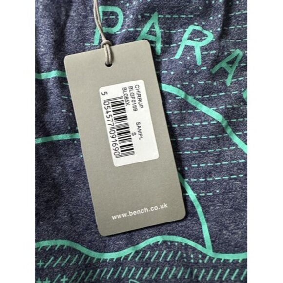 Bench Womens "lost in Paradise" Sleeveless Blue Tank Graphic Size Small Active - Picture 8 of 13